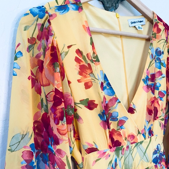 Shelby & Palmer Yellow Floral Dress - Picture 3 of 15